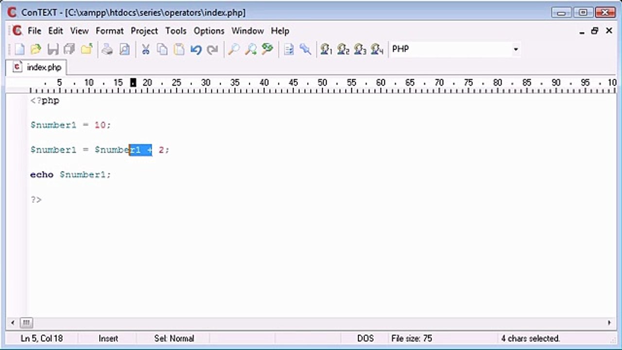 Beginner PHP Tutorial - 20 - Assignment Operators_‏_1