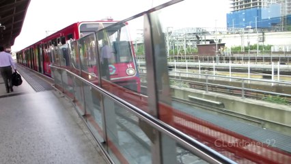 Journey on the DLR from Stratford to Canary Wharf