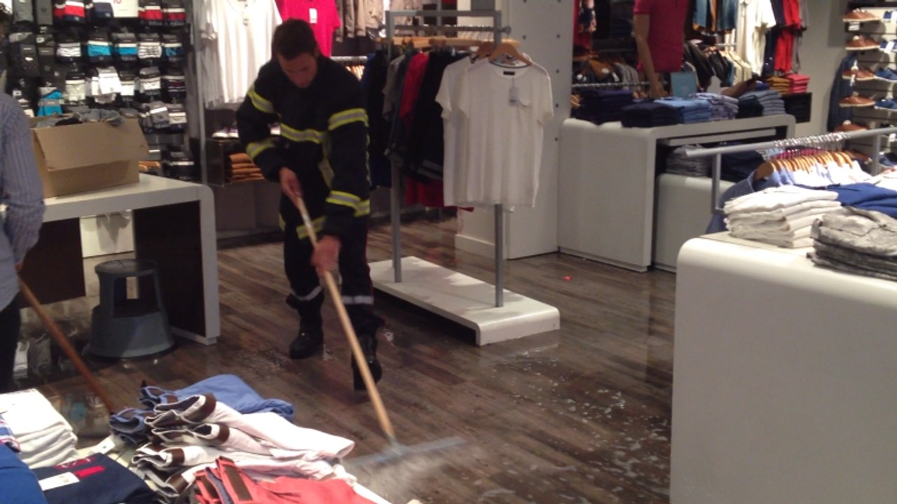 Inondations dans boutiques