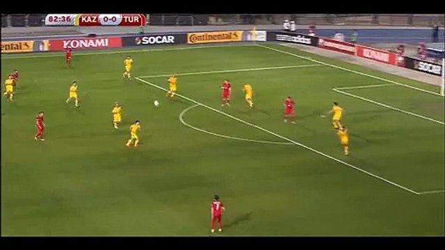 Goal Arda Turan - Kazakhstan 0-1 Turkey - 12-06-2015
