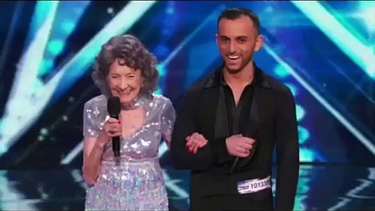 America’s Got Talent 2015 - 96 year old lady Dancer - video Dailymotion