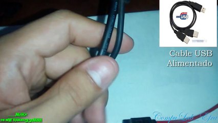 Cable o Adaptador de Corriente SATA a USB CASERO