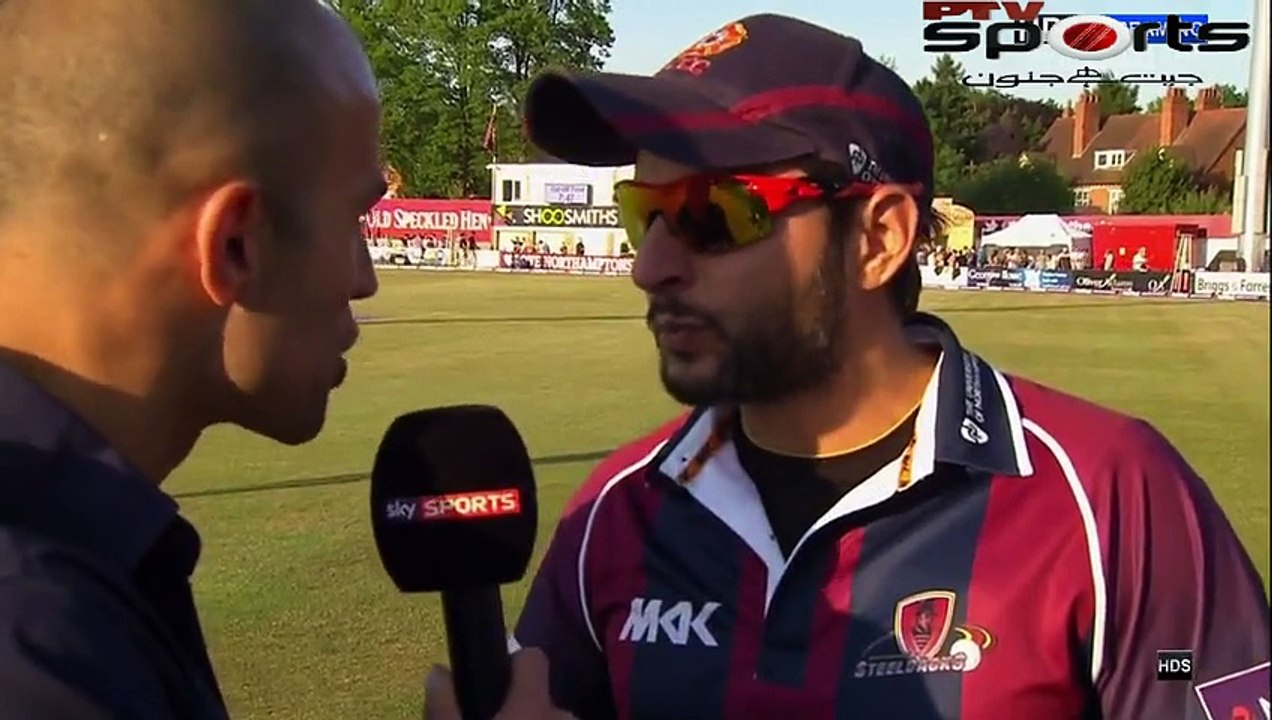 shahid afridi Latest interview England county
