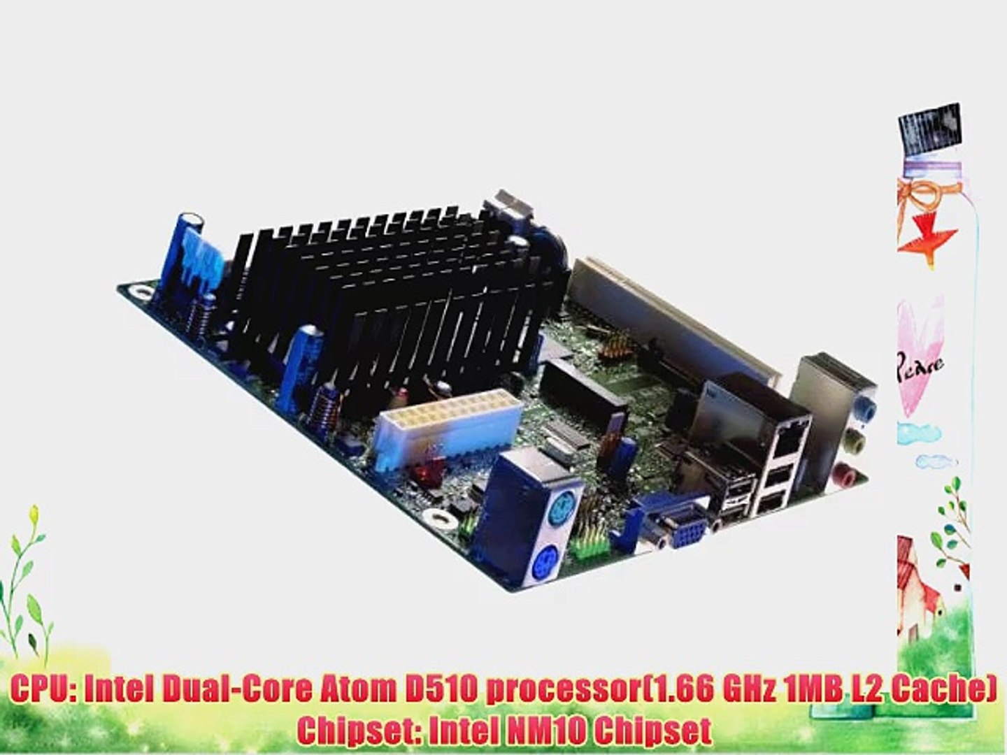 Intel Desktop Board D510MO with integrated Intel Atom processor D510 -  Motherboard - mini ITX - video Dailymotion