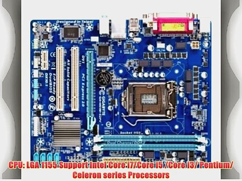 Gigabyte H61M-S2PV LGA 1155 Intel H61 Micro ATX 1333 Intel Motherboard