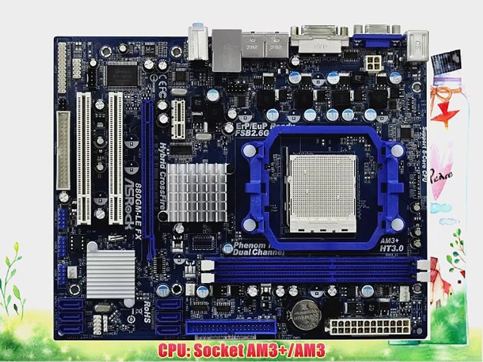 ASRock 880GM-LE FX AM3  AMD 880G Micro ATX AMD Motherboard
