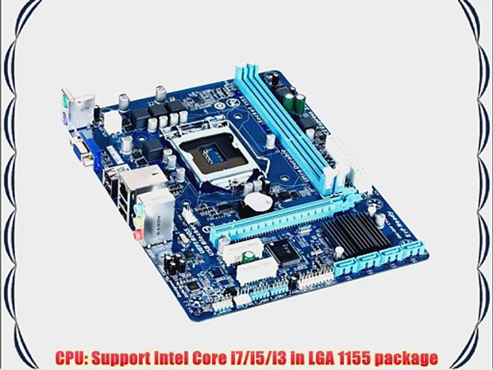 Gigabyte LGA1155 Intel H61 Express Micro ATX DDR3 1600 Motherboards GA-H61M-S1