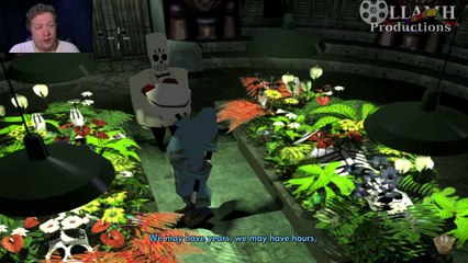 Sprouts everywhere in Rubacava Let's Play Grim Fandango part 10