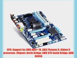 GIGABYTE GA-970A-D3 AM3  AMD 970 SATA 6Gb/s USB 3.0 ATX AMD Motherboard