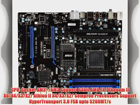 MSI 990XA-GD55 AM3 DDR3 SATA 6Gb/s USB 3.0 ATX AMD Motherboard