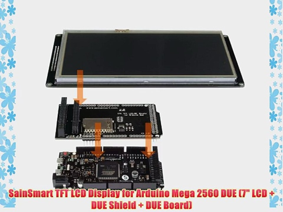 SainSmart TFT LCD Display for Arduino Mega 2560 DUE (7 LCD   DUE Shield   DUE Board)