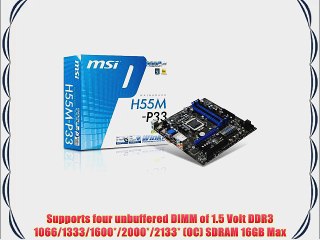 MSI H55M-E33 Motherboard