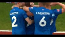 Goal Gunnarsson - Iceland 1-1 Czech Republic - 12-06-2015