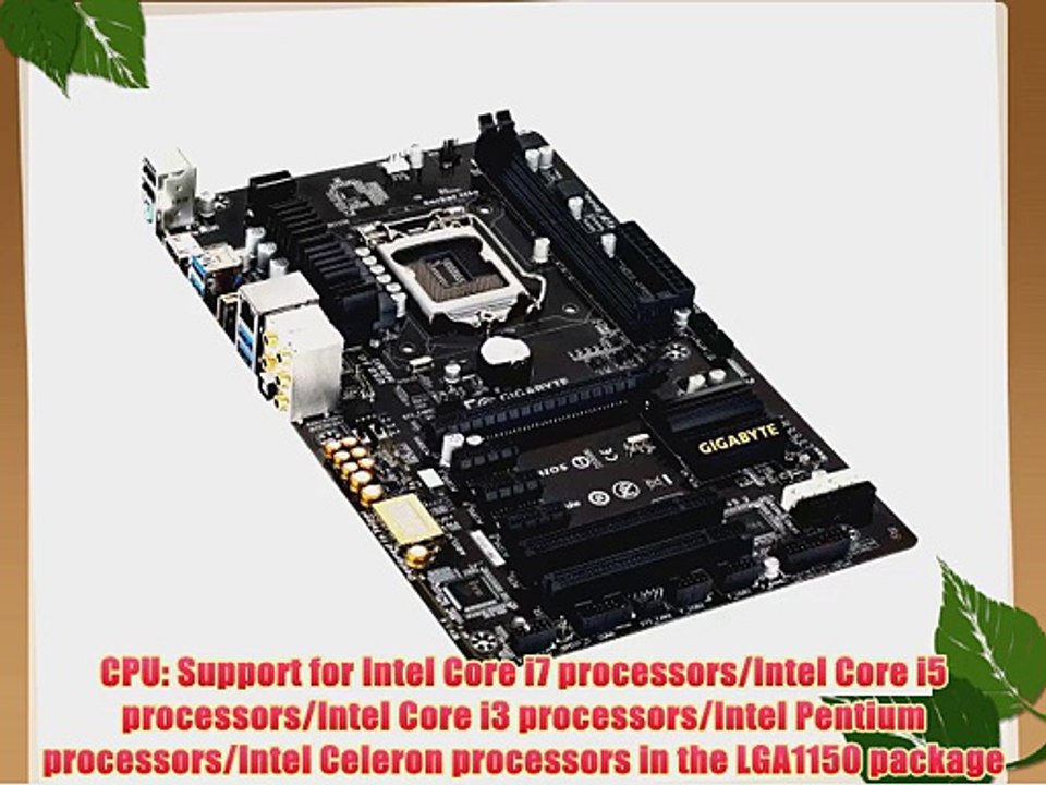 Gigabyte Intel H81 OP-AMP USB DAC-UP Port Audio Noise Guard ATX Motherboard GA-H81.Amp-UP