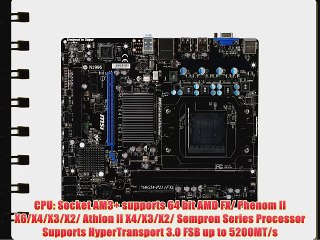 MSI Computer Corp. Motherboard North Bridge AMD 760G   South Bridge AMD SB710 Chipset Micro