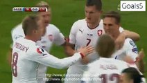 Borek Dockal Goal Iceland 0 - 1 Czech Republic EURO 2016 Qualifying 12-6-2015