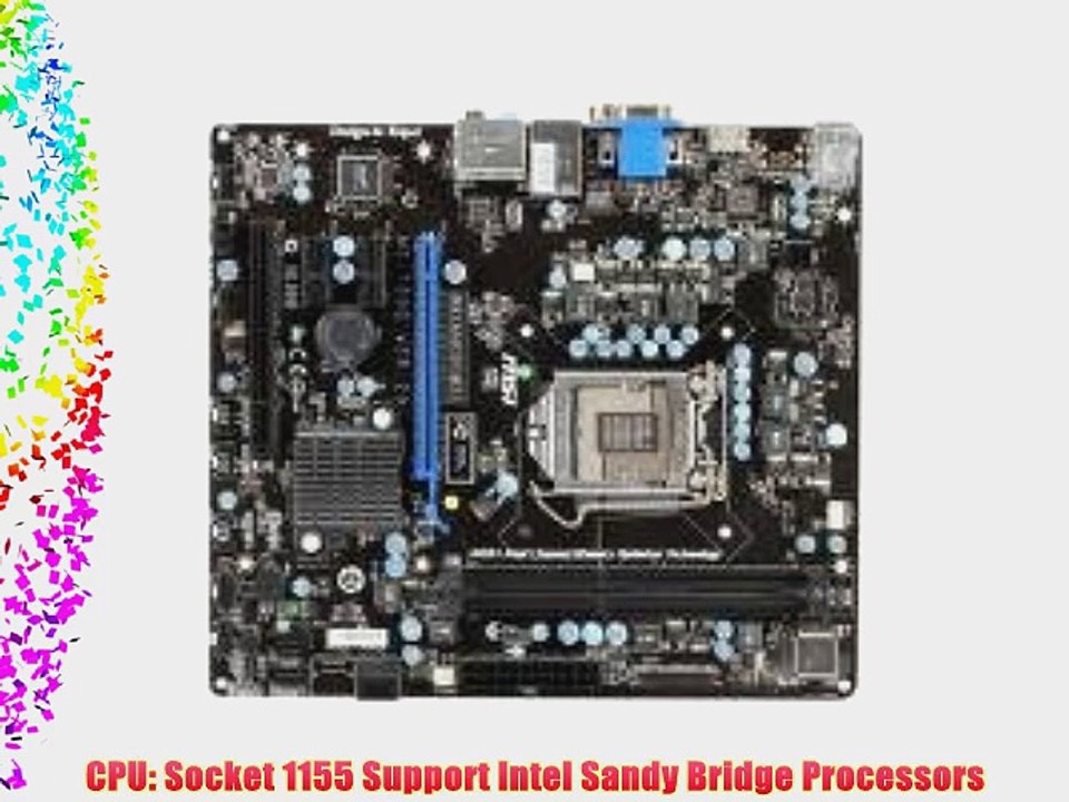 MSI H61M-E33 (B3) LGA1155 Intel H61 B3 DDR3 A