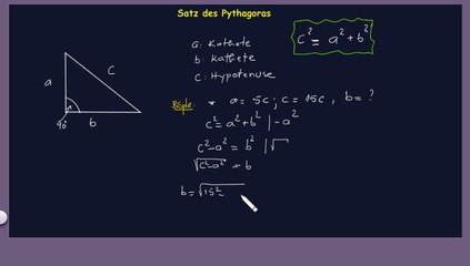 Satz des Pythagoras