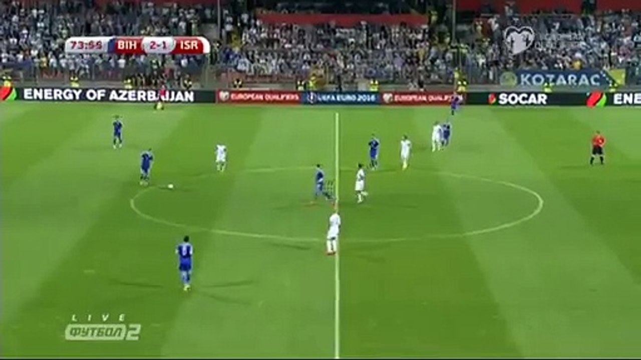 Eding Visca Second Goal Bosnia 3-1 Israel 12.06.2015 HD