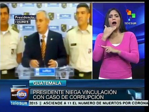 Guatemala: niega Otto Pérez Molina vínculos con casos de corrupción