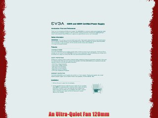 EVGA 430W 80PLUS Certified ATX12V/EPS12V Power Supply 100-W1-0430-KR