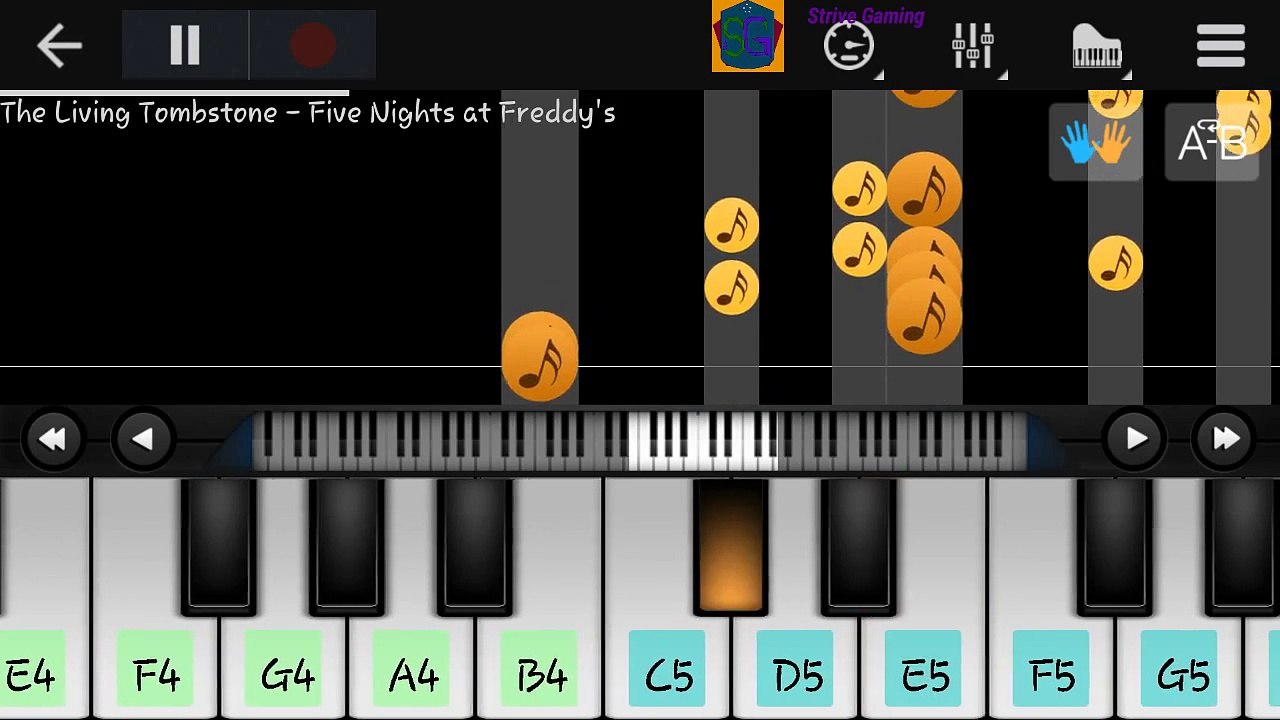 Five Nights at Freddy's The Living Tombstone-Piano