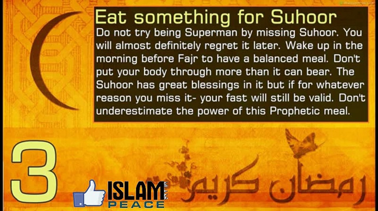 Super Six Ramadan tips