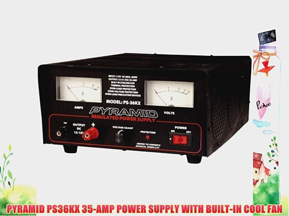 PYRAMID PS36KX 35-AMP POWER SUPPLY WITH BUILT-IN COOL FAN