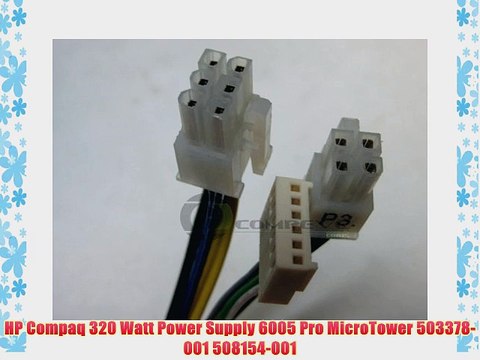 HP Compaq 320 Watt Power Supply 6005 Pro MicroTower 503378-001 508154-001