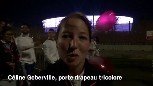 Réaction de Céline Goberville, porte-drapeau tricolore