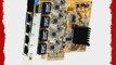 StarTech.com 4 Port PCI Express PCIe Gigabit Ethernet NIC Network Adapter Card (ST1000SPEX42)