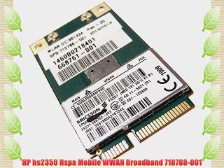 HP hs2350 Hspa Mobile WWAN Broadband 710788-001