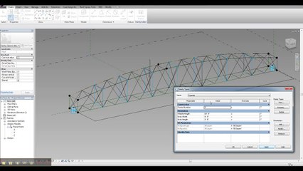 Revit adaptive box truss family