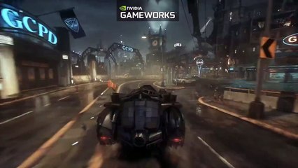 BATMAN ARKHAM KNIGHT - NVIDIA Gameworks Batmobile PC Gameplay (HD)