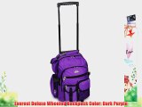 Everest Deluxe Wheeled Backpack Color: Dark Purple