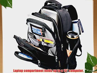 Neotec Rolling 15 Laptop Computer Backpack Black