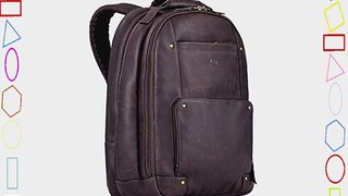 Solo Vintage Colombian Leather Laptop Backpack Holds Notebook Computer up to 15.6 Inches Espresso