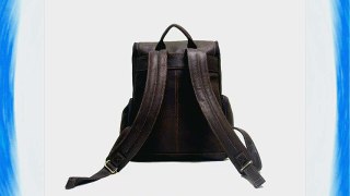 Le Donne Leather Distressed Leather Computer BackpackOne SizeChocolate