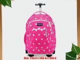 JanSport Driver 8 TN89 Wheeled Laptop Backpack (Fluorescent Pink Spots)