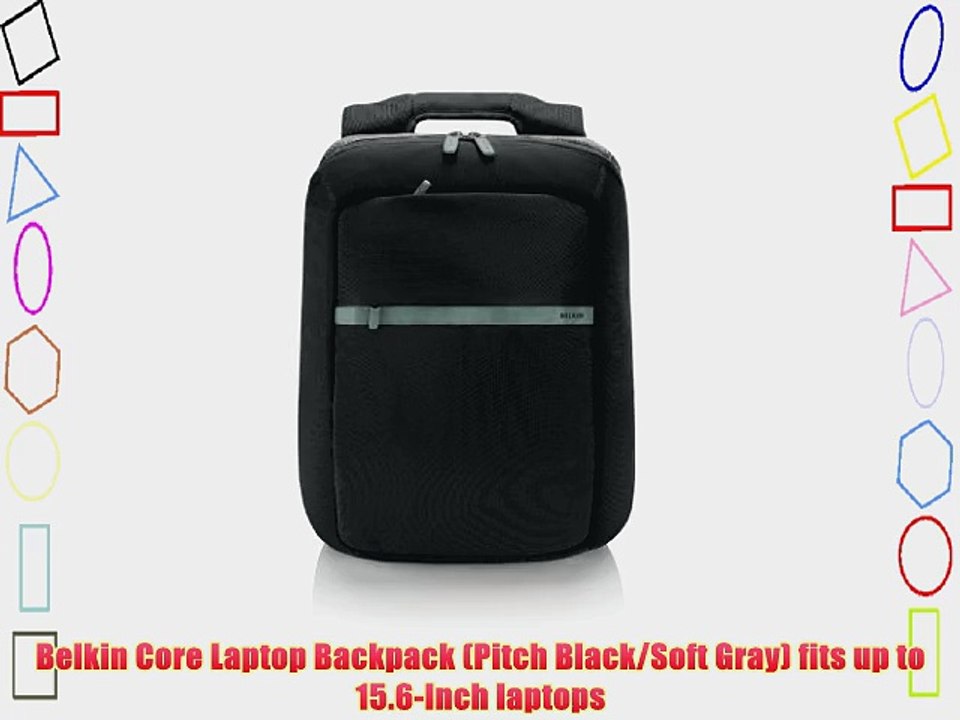 Belkin Core Laptop Backpack (Pitch Black/Soft Gray) fits up to 15.6Inch laptops video Dailymotion