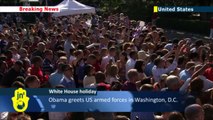 Barack Obama Fourth of July Speech:  US President speaks to army at annual White House event