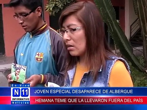 N11 Informativo JOVEN ESPECIAL DESAPARECE DE ALBERGUE. HERMANOS TEMEM QUE EXTRANJERA SE LA LLEVÓ FUERA DEL PAÍS