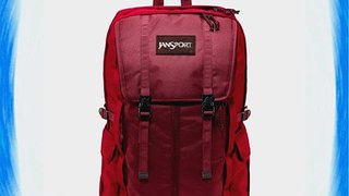 JanSport Locklyn Backpack - Viking Red/Red Tape / 19H x 12W x 8D