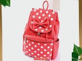 BestFyou? 2014 New Style Korean Fashion Casual college wind bow Polka Dot shoulder bag/ backpack