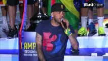 Dani Alves does dad dancing badly at Barcelona victory event