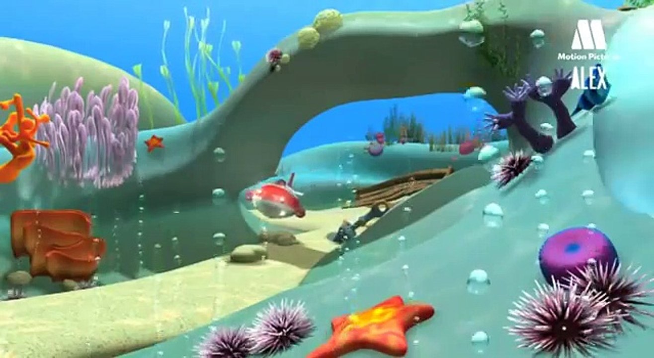Octopus, Cartoon to learn about sea animals   Alex in the sea