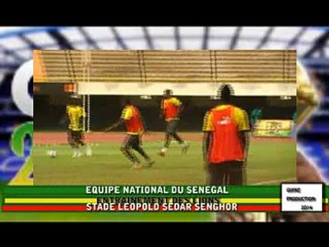la dernière séance d'entrainement des Lions avant le match