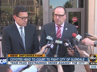 Coyotes head to court to fight City of Glendale
