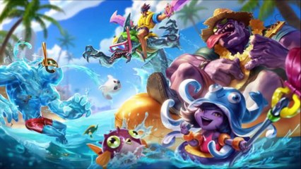 Aperçu - Skin Draven pool party - League of legends [FR]