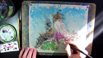 PRINCESS PEACH: Payback Time Watercolor Time Lapse Painting - Gaming